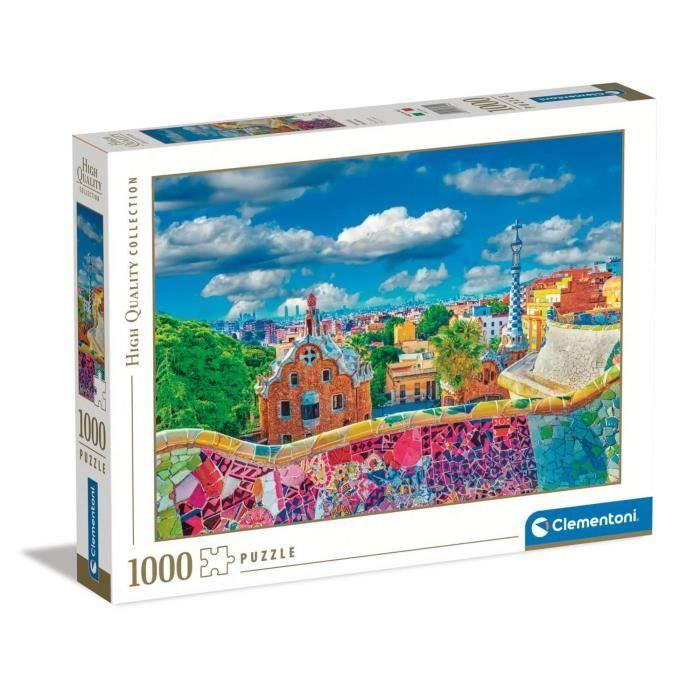1000 Piece Puzzle - Clementoni - Parc Güell, Barcelona - Adult - White