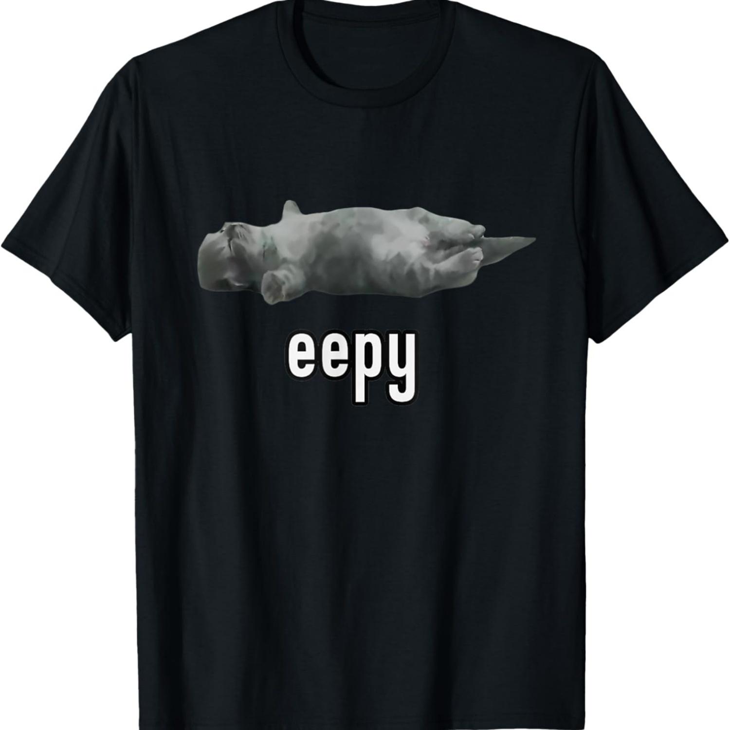 Eepy Cat Silly Sleepy Cat Meme Funny Eepy Person Sleeping T-Shirt for Men Women Kids S