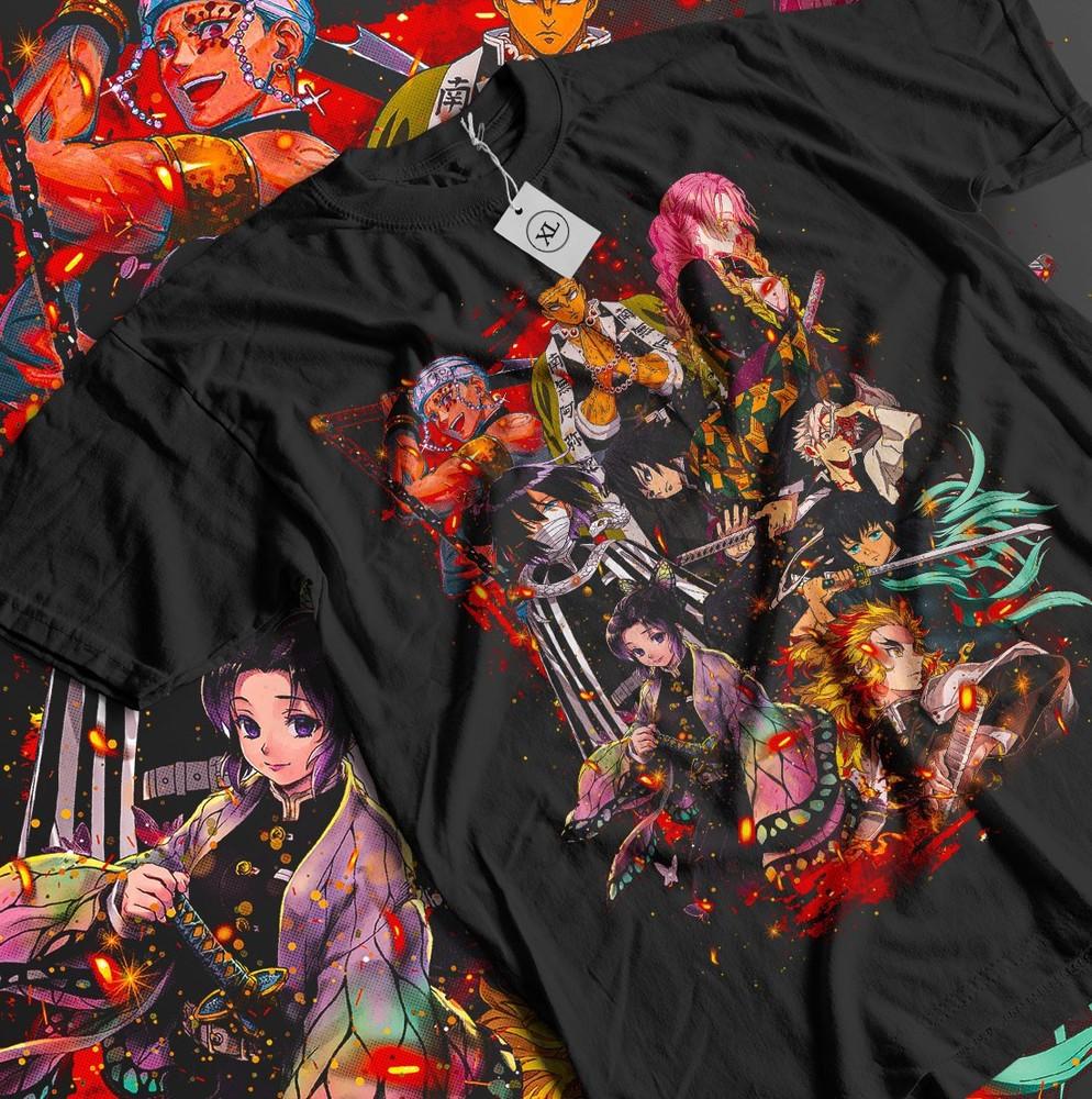 

Demon Slayer T-Shirt Shinobu Kocho Kimetsu No Yaiba Design Anime Shirt All Size Unisex T-Shirt XXXXL