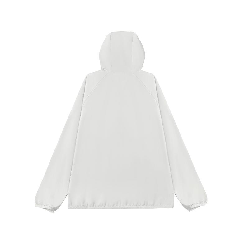 Li Ning Campus Series Hooded Solid Color Comfortable Soft Long Sleeve Sun Protection Clothing Unisex tops Antarctic-Gray YFDU269-2