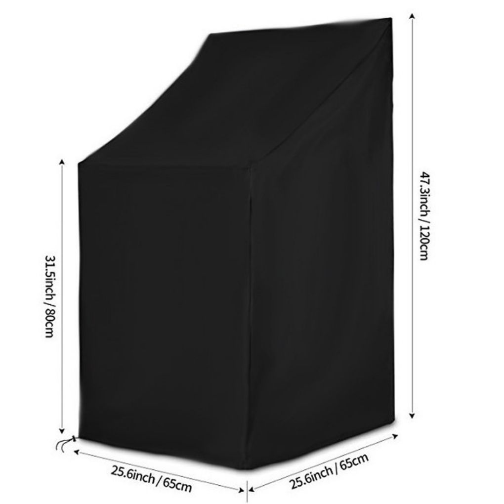 Chair Cover Waterproof Buckle Outdoor Seat Cover Foldable Oxford Cloth Patio Lounge