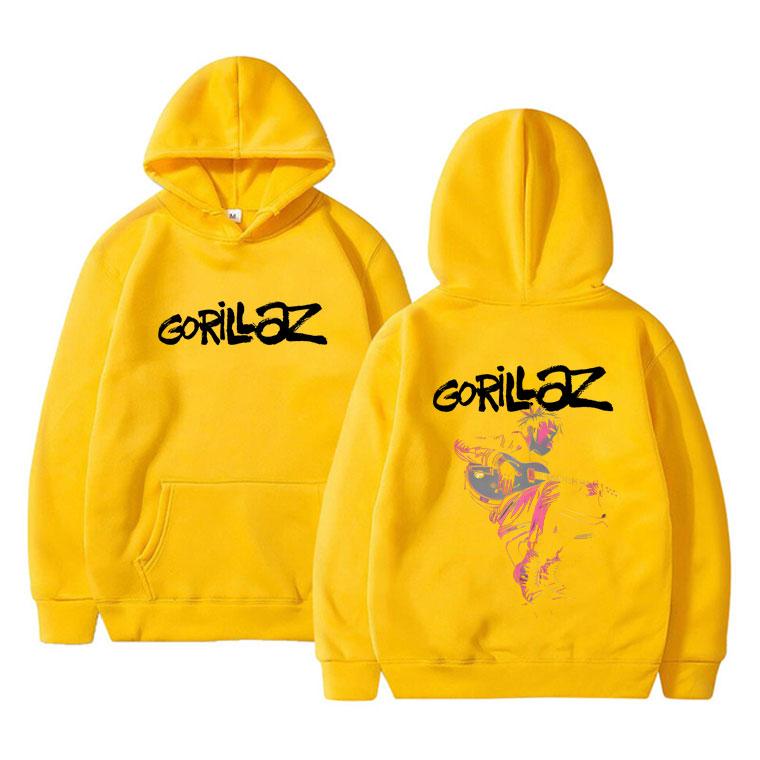 Rock Band Gorillaz The Now Now Album Grafik Hoodie Herren Damen Hip Hop Punk Oversized Kapuzenpullover Sportbekleidung Männlich Vintage Cool Kapuzenpullover