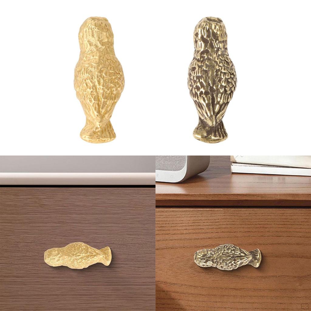 Cabinet Pulls Knob Drawer Farmhouse Antique Style Wardrobe Handle Furniture Hardware Owl