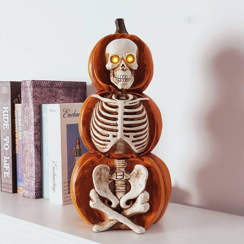 Ornament Halloween Pumpkin Luminous Creative Decoration Ancient Atmosphere Gift