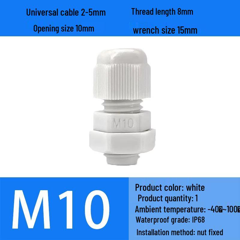 M Series Waterproof Nylon Cable Gland Connector