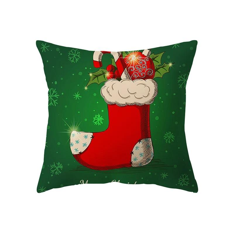 Christmas Themed Pillowcases Car Accessories Office Santa Claus Living Room Sofa Home Pillowcases