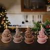 Christmas Silicone Candle Mold Crafting and Festival Decors Moulds Silicone Texture Present for Hand-Making Enthusiasts