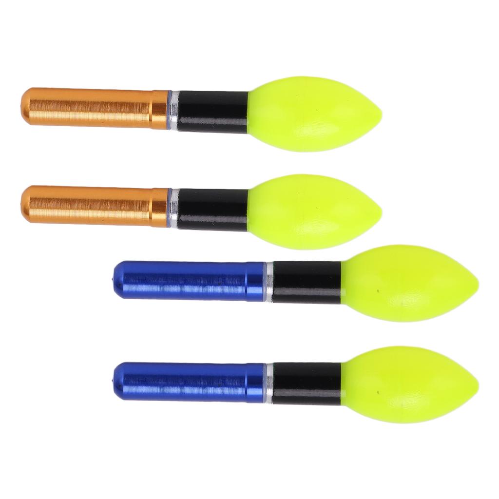 2pcs Glowing Fishing Floats LED Glowing Fishing Drifting Bobbers for Night Fishing