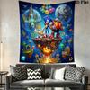 Hedgehog Sonic Green Wall Hanging Printed Fabric Blanket Decorative Tapestries for Bedroom Living Room Home Decor