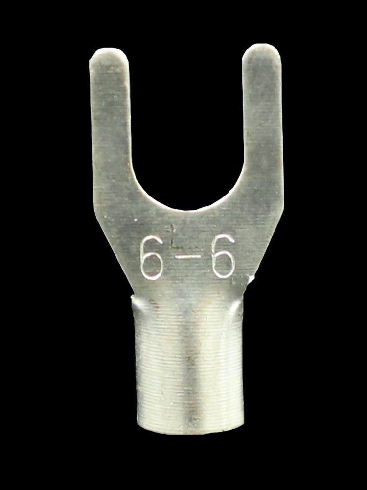 UT1.5/2.5/4-3/5/6/8 Fork Cold Crimp Terminal, Silver-Plated U & Y-shaped Copper Wire Lug