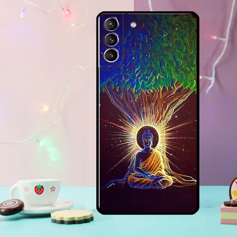 Buddha Phone Case For Samsung Galaxy S24 Ultra S20 S21 S22 S23 S25 Ultra S9 S10 Plus S24 FE Cover