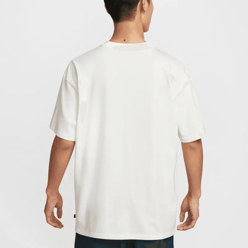 Nike Cotton Graphic Print Crew Neck T-Shirt White HV1312-133