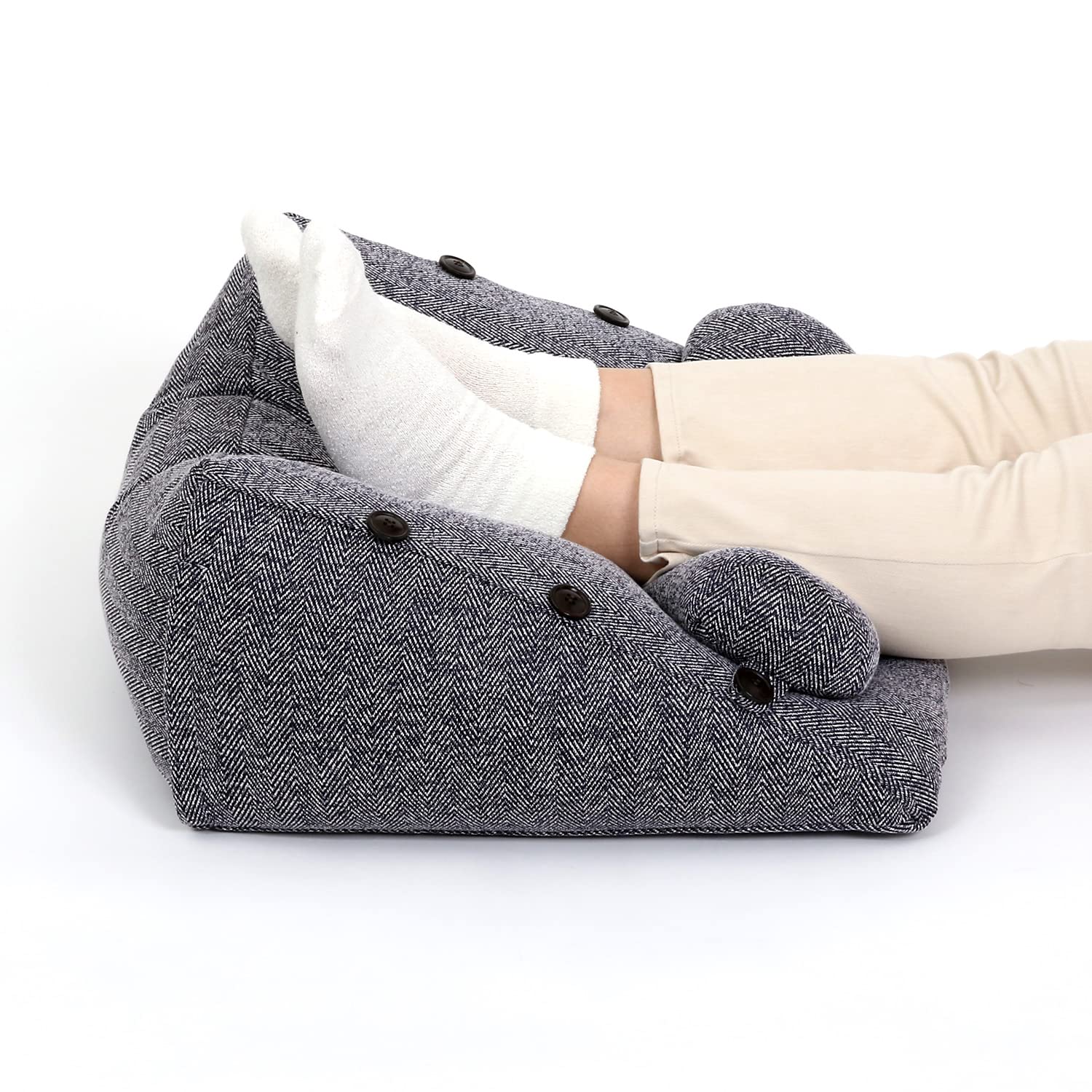 

Astro Foot Pillow Footrest Easy foot care just place your feet on it Navy Width 47 x Depth 43 x Height 23 cm Elevating your feet helps prevent and