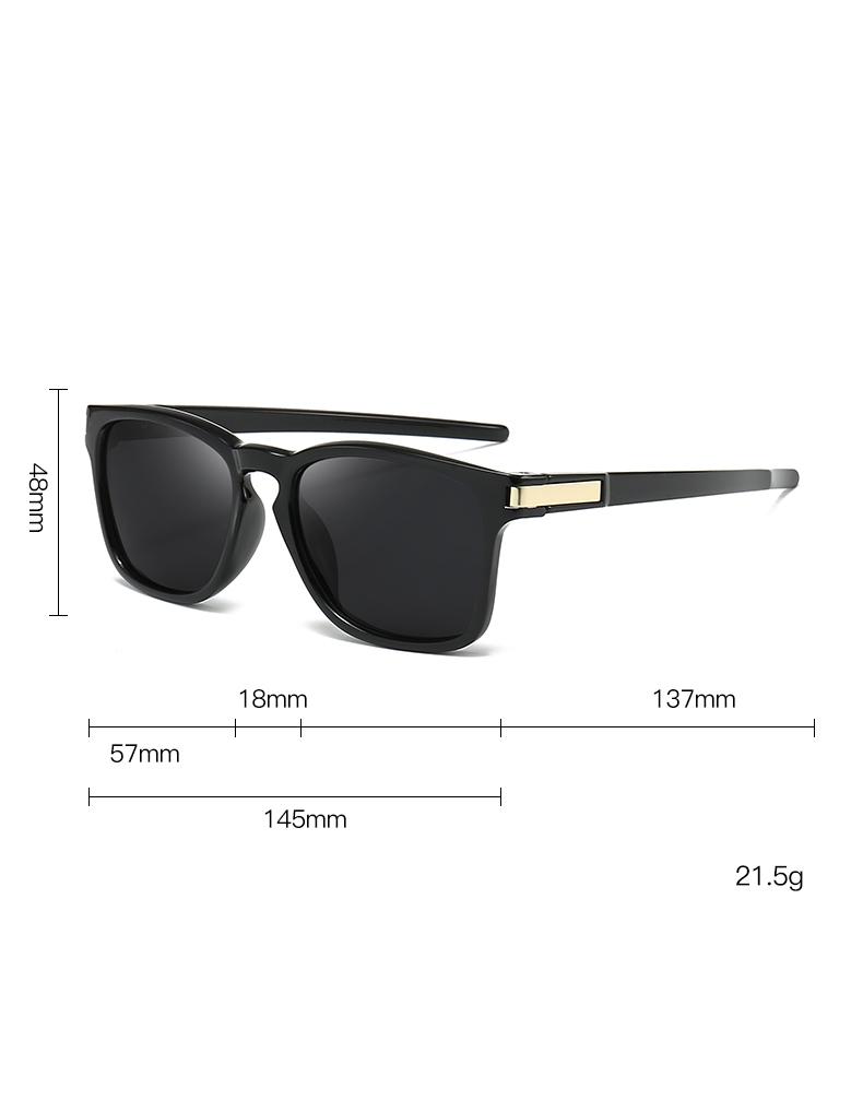 Sports Running Polarized Sunglasses Square Frame Pc Sunglasses Hd Men's Fashion Riding Mirror Fishing Glasses 3233