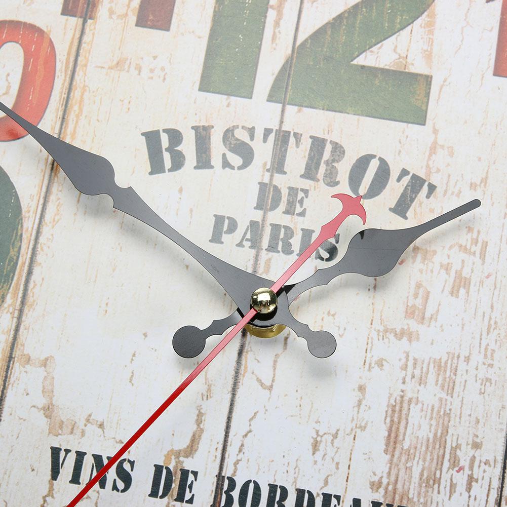 Vintage Circle Bedroom Living Room Number Mute Wall Clock 30cm Diameter (1)