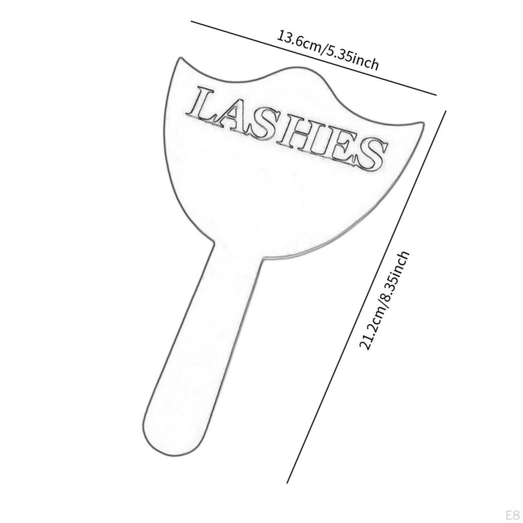 Makeup Hand Mirror ,Acrylic ,Professional, Compact ,Premium Portable Cosmetic with Handle for