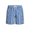 Polo Ralph Lauren SS24 Striped Drawstring Mid-Rise Straight-Leg Casual Shorts Men Shorts Blue 710936415-001