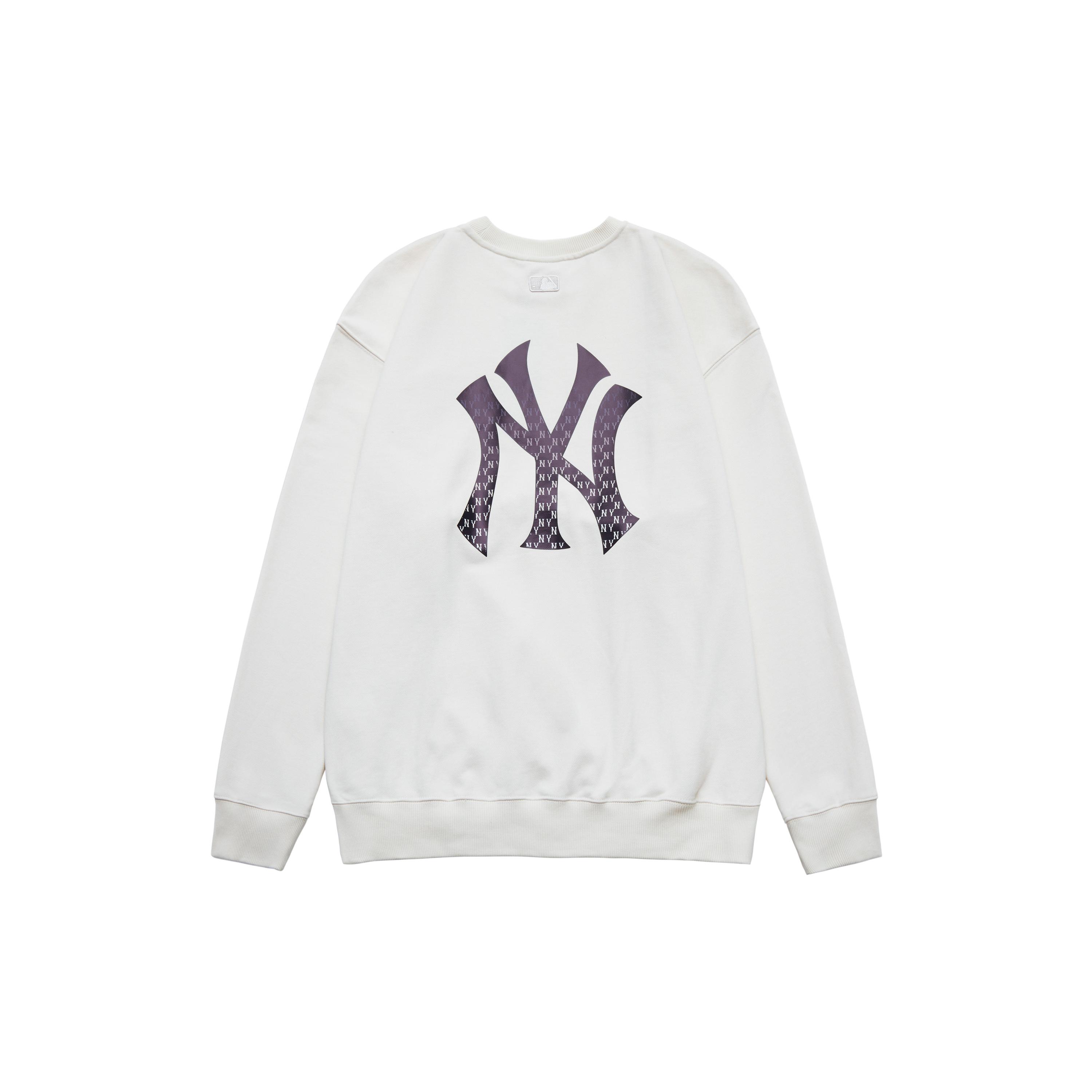 

New MLB New York Yankees Sweatshirts Unisex Ecru 3AMTM0234-50CRD S