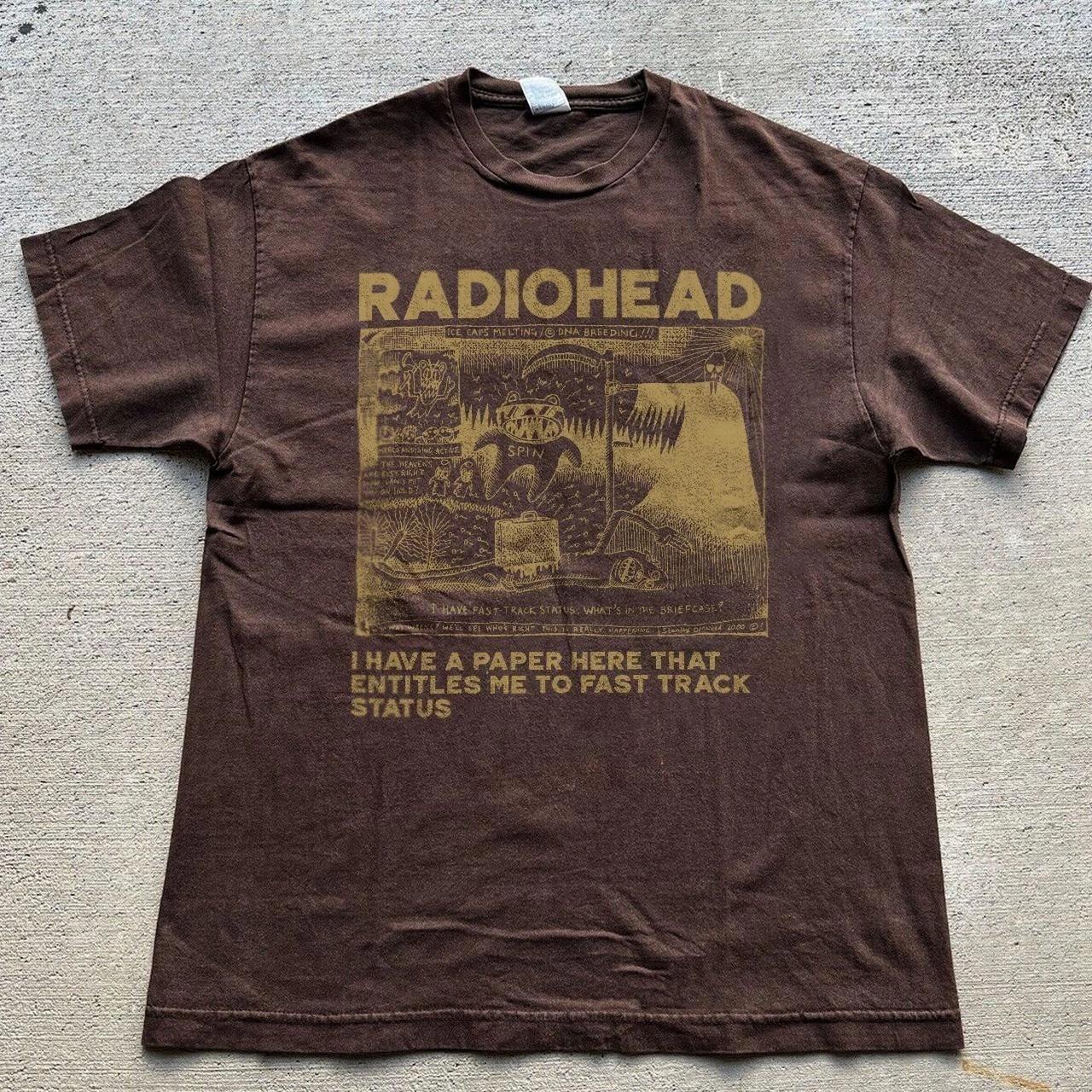 90s Vtg Radiohead band Dark Chocolate Unisex T shirt Graphic Men Women M