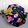 1pc My Hero Academia Outdoor Umbrella - Automatic Opening/Closing, Portable 3-Fold Design with Katsuki Bakugo, Izuku Midoriya, Tsuyu Asui and More! Pe