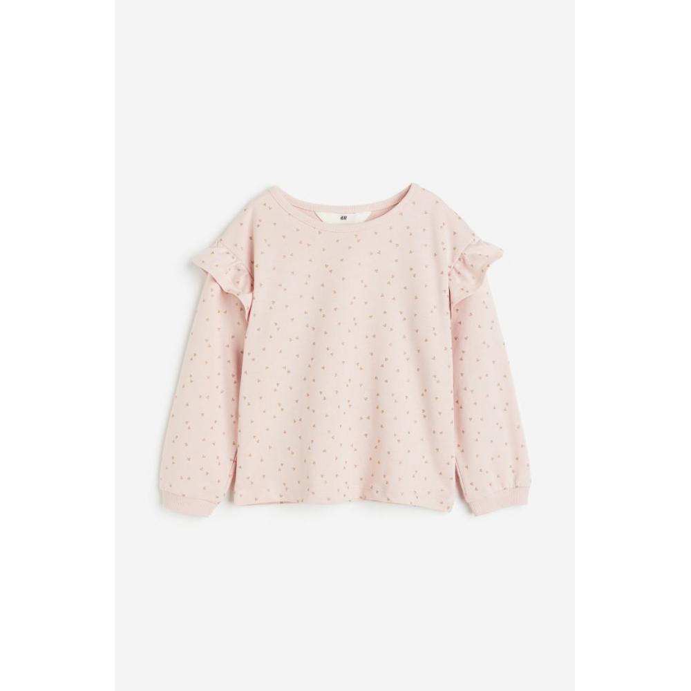 

Толстовка HM с оборками светло-розовые сердечки