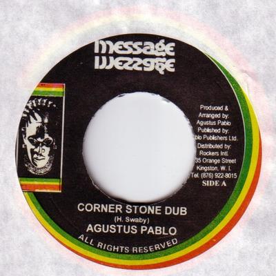7inch Record AUGUSTUS PABLO  ROCKERS ALL ROOTS  Corner Stone Dub  Freedom Step NONE Message Jamaica Reggae Ska  Dub Used