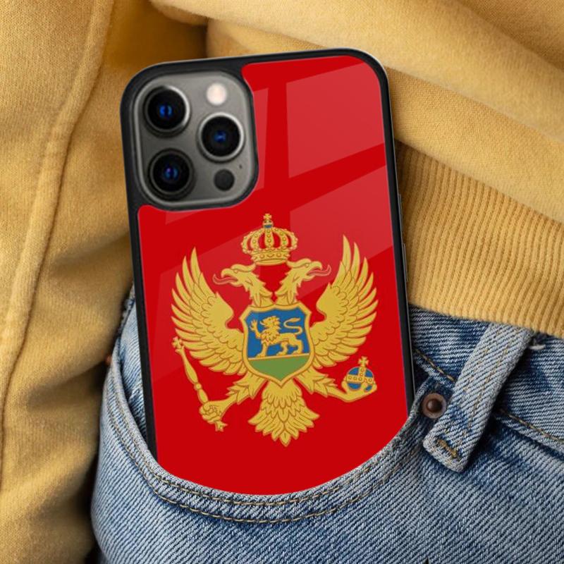 Montenegro Flag Soft Phone Case for iPhone 17 Air 16e Pro max 15 Pro 13 14 Plus 11 12 MagSafe Magnetic Coque