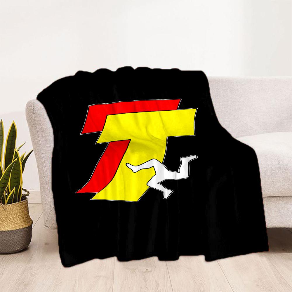Isle Of Man Tt Race Flannel Blanket-Soft and Suitable for Sofas,Beds,Offices,Travel,All Seasons,Great Gift for Holidays and Birthdays.