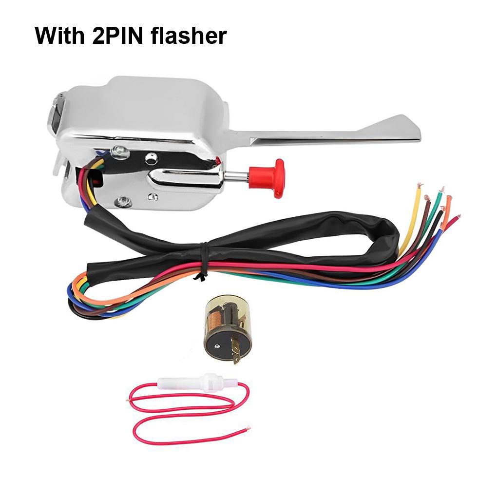 12V Universal Street Ho-t Rod Turn Signal Switch Signal Switch Switch Turn Signal Switch Comfortable with Flasher