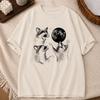 Halloween Raccoons Shirt for Unisex Unisex Raccoons Vintage Graphic TShirts Raccoon Moon Tee Funny Meme Streetwear Tops