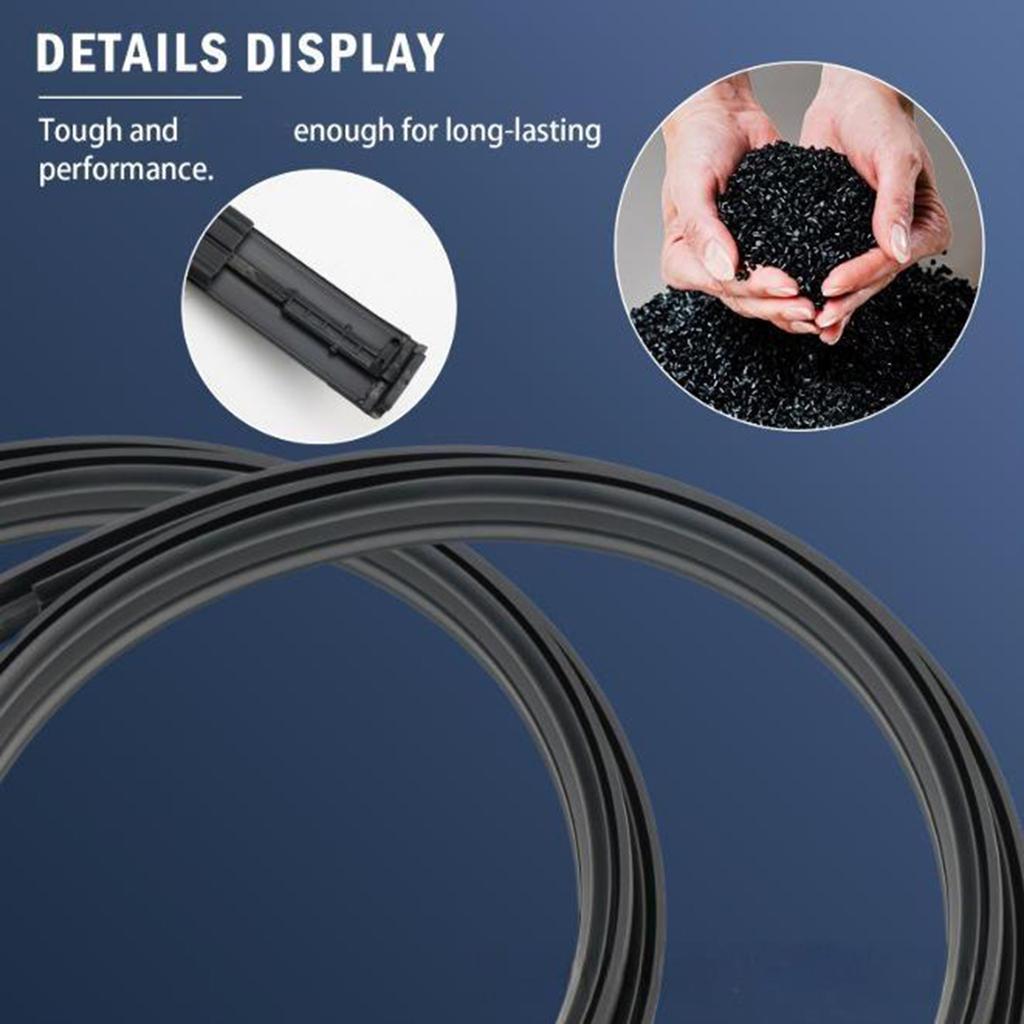 75551-0C050 75552-0C050 for 2007-2020 Roof Rubber Strips Weatherstrip Waterproof Rain Seal Replacement Accessory
