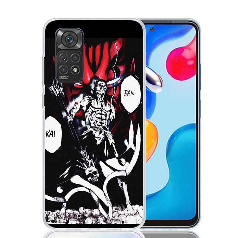 Zaraki Kenpachi Bleach Phone Case For Xiaomi Redmi Note 15 14 13 12S 12 Pro Plus 11S 11E 11 11T 10S 10 Art Soft Pattern Cover Re