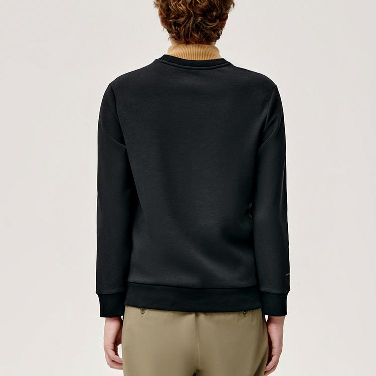 New FILA Sweatshirts Men's Jet Black F11M147201F-BK