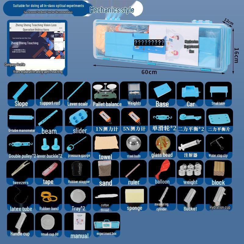 Electromagnetism & Optics Experiment Set for Junior High Physics