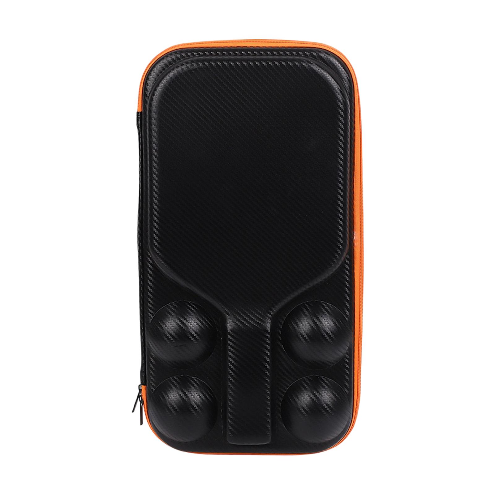 

EVA Pickleball Paddle Bag Impact Resistant Hard Shell Racket Holder Zipper Case for Sports Travel чёрный