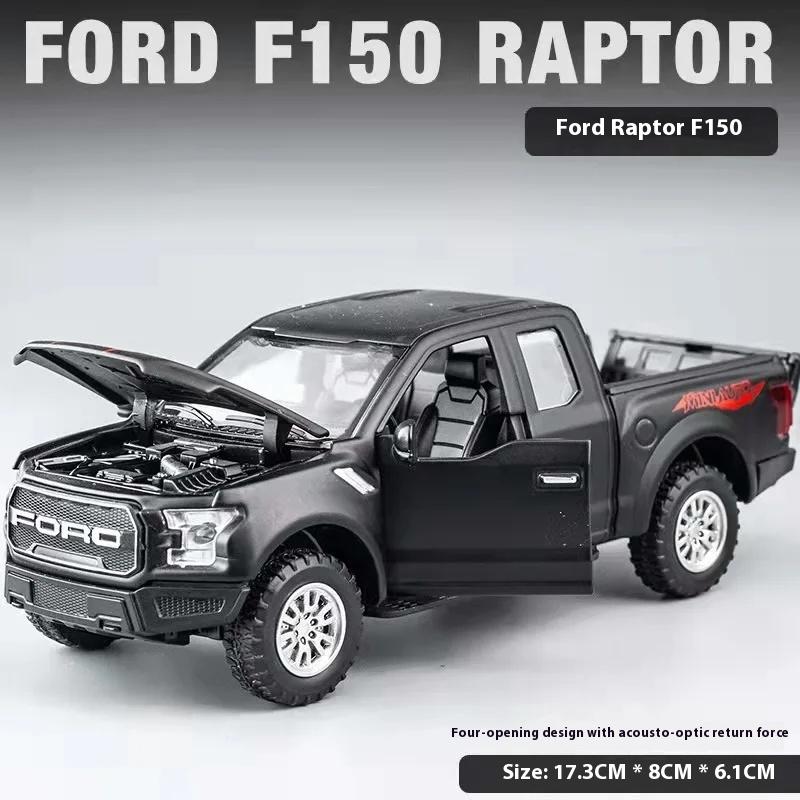 

Новый 1:32 Ford Raptor F150 Пикап внедорожник литой металлический сплав модель автомобиля звук свет инерционный механизм коллекция детские игрушки подарки A188 чёрный