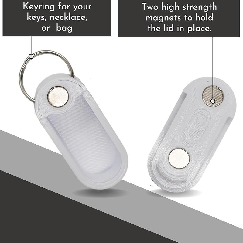 Travel Pill Case Pill Organizer Medicine Organizer Portable Mini Pill Box Keychain Pill Box Magnetic Slide To Store Pills