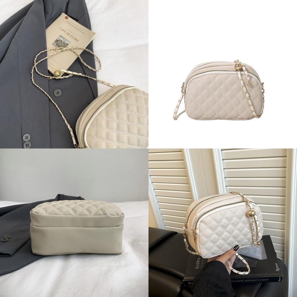 Pu Small Square Bag With Chain Strap For Daily Streetwear Fashion