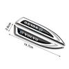 2 pezzi forma lama metallica 3D Parafango Laterale Bagagliaio Auto Emblema Emblema Adesivo Per volvo Rdesign XC60 XC90 V40 V50 V60 S40 S60 S80 XC40 AWD