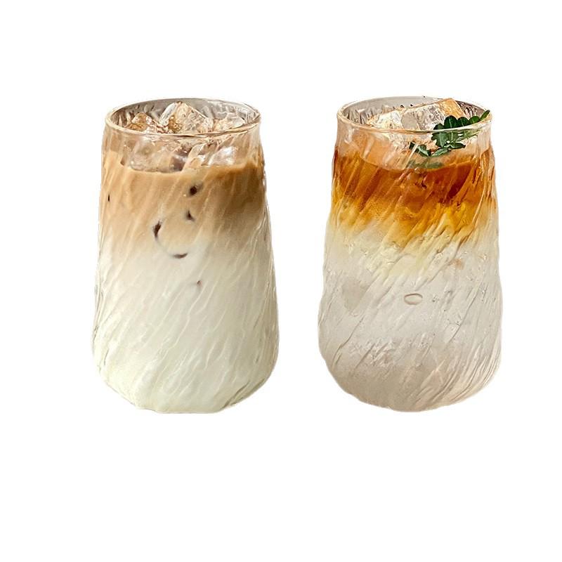 Japanese-Style Retro Beverage Cup for Fruit Tea, Iced Americano, Juice, or Latte