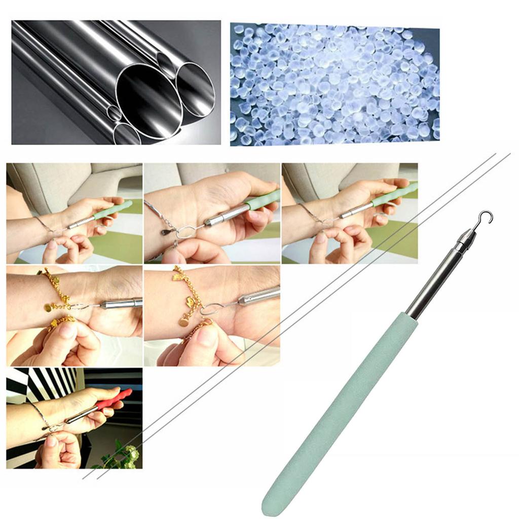Bracelet Clasp Helper Jewelry Helper Portable Bracelet Tool Hooking Equipment for Jewelry Bracelet Watch Clasps Zippers