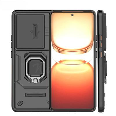 Etui Dla Vivo iQOO Z10 Turbo Pro Etui iQOO Z10 Turbo Pro Uchwyt Pierścieniowy Magnetyczny Pokrowiec Dla Vivo iQOO Z10 Turbo Pro Etui z Przesuwanym Okienkiem