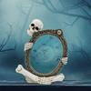 Resin Skeleton Picture Frame Ornament Realistic Gothic Decoration For Home Party Centerpieces Office Tabletop Display