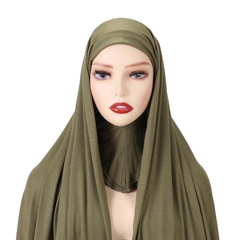 Full Cover Inner Muslim Jersey Hijab Instant Scarf Islamic Cap Head Wear Caps Underscarf Bone Bonnet Headcover Shawls