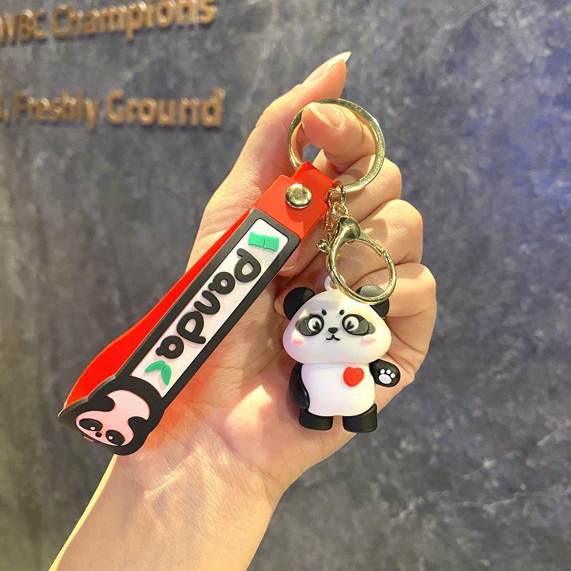 Cartoon Panda Keychain Pendant Panda Key Ring Key Chain Small Gifts Car Bag Pendant