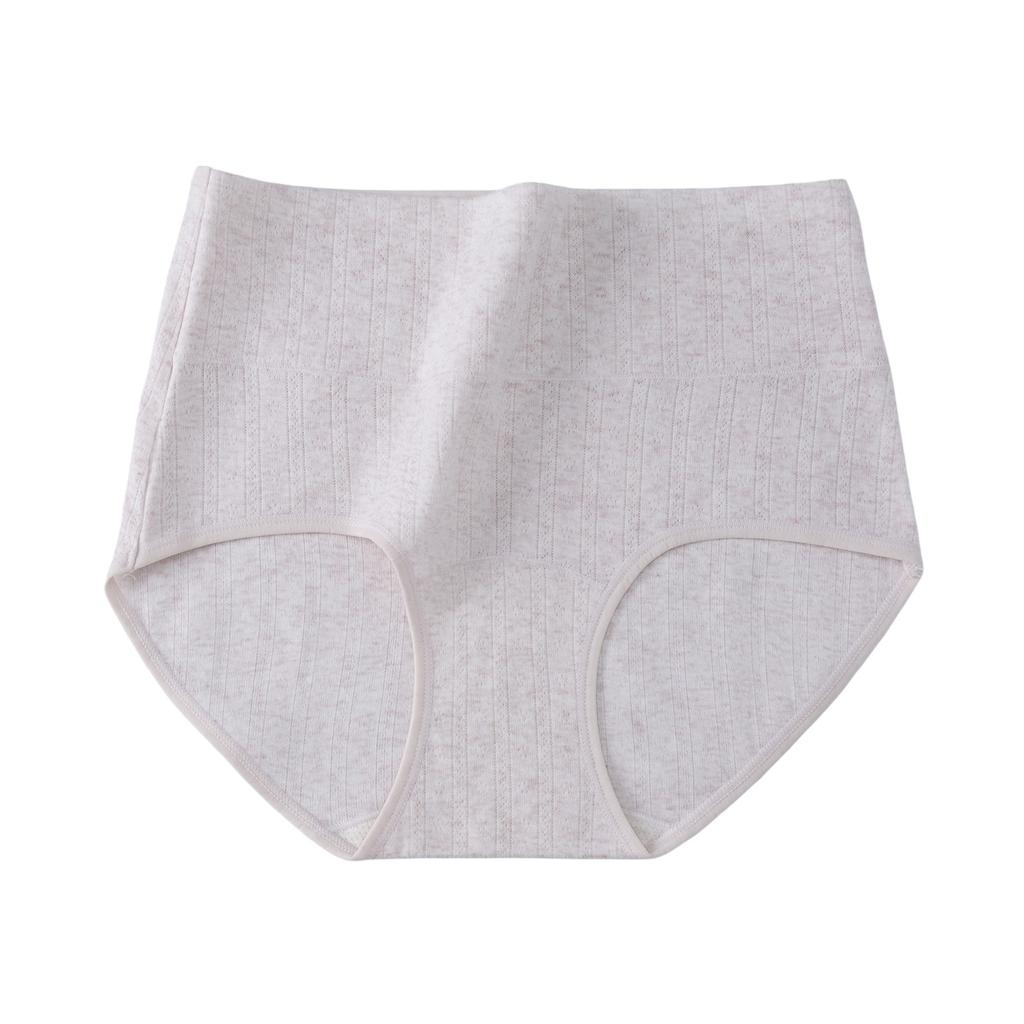 Women S High Waisted Cotton Triangle Underwear Antibacterial Breathable