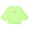 Crop Tops Women's Green Crew Neck Moderate DR5625-360