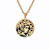 Dawapara God of Wine Dionysus Pendant Necklace Madness and Wild Frenzy Ancient Greek Mythology Stainless Steel Jewelry