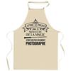 Tablier De Cuisine - Photographe Ministère De La Magie - Coton Épais - Impression France DTG - Liens Ajustables