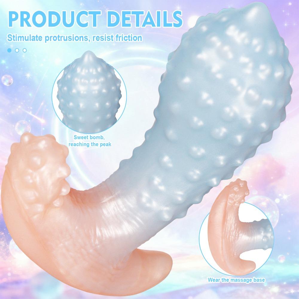 Silicone Alien Butt Plug Wearable Anal Toy SM Stimulator for Women Men